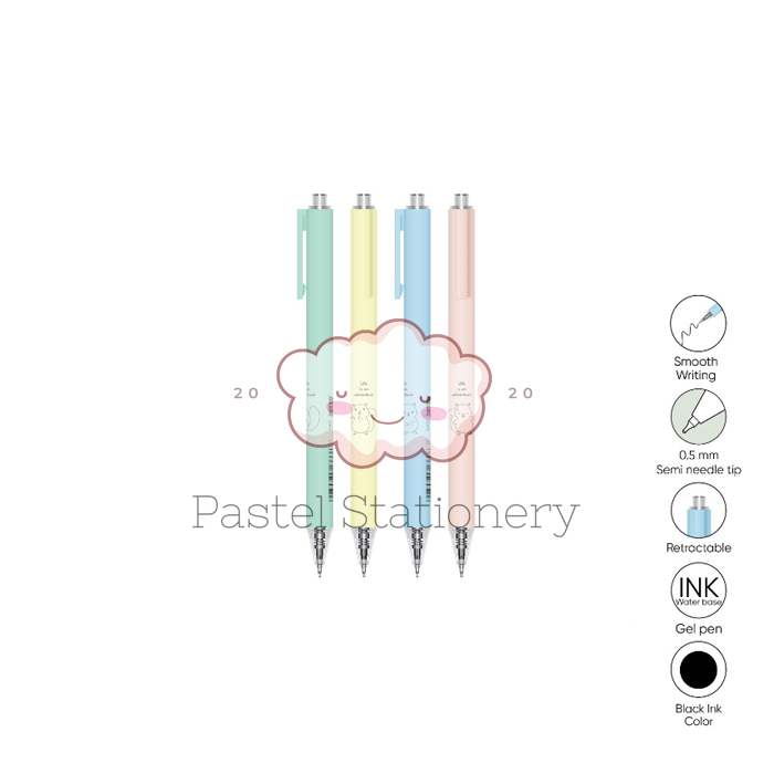 

Pulpen Gel Joyko Pastel GP-373 0.5mm - Bolpen Pena Gel Hitam 0,5 mm