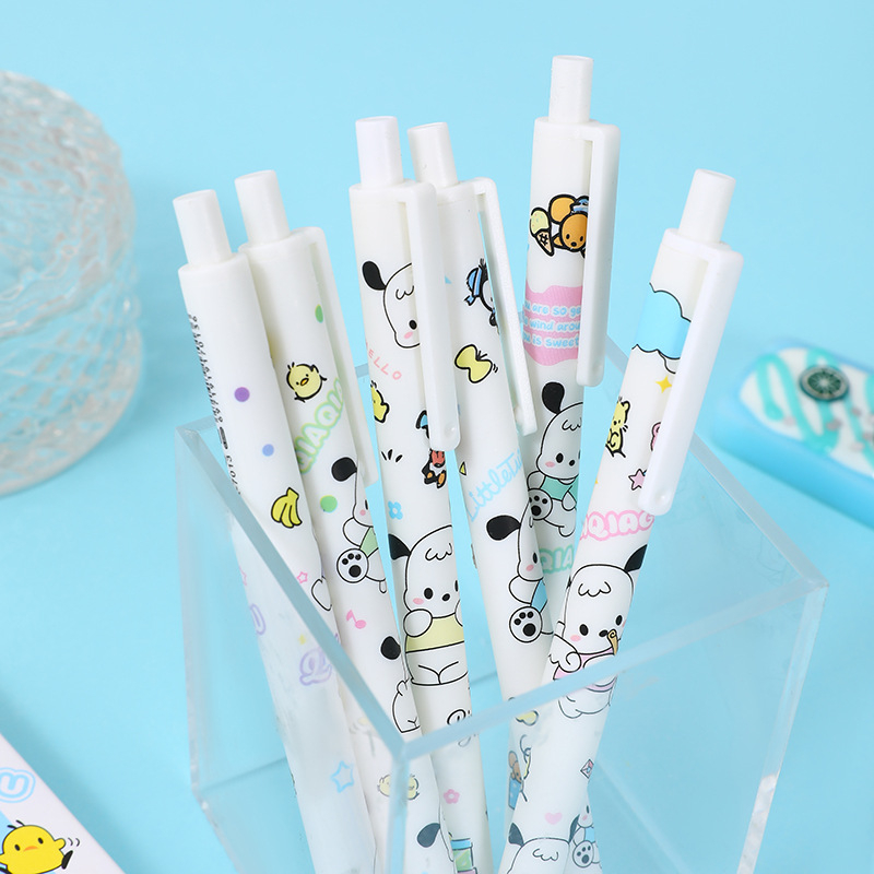 

NEW PRODUCT 1 SET 6 PCS PULPEN GEL MEKANIK MOTIF SANRIO KARAKTER POCHACCO PUPPY LUCU BS