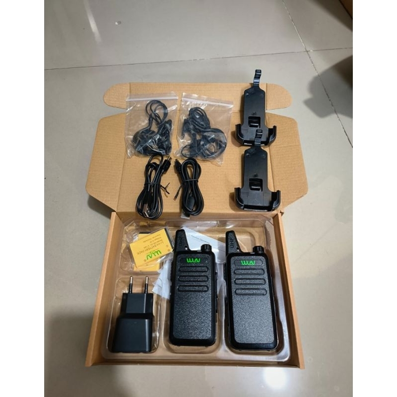 Dual HT walkie talkie UHF HT tactical wlan wln security satpam TNI Brimob polri standar army