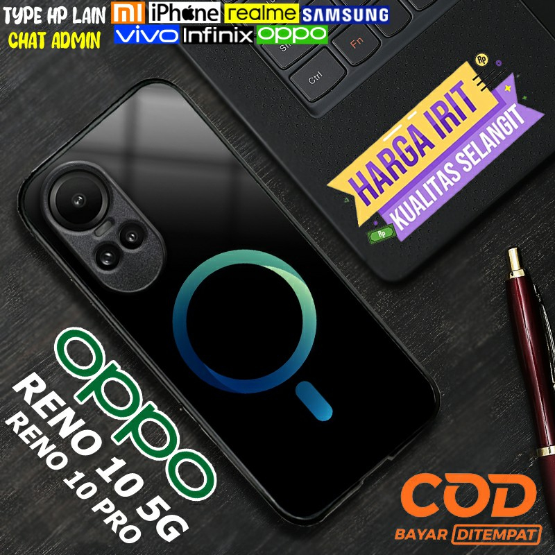Softcase Glass kaca Oppo Reno 10 5G - Reno 10 Pro [E620] Case HP Oppo Reno 10 5G/Reno 10 Pro - Casin