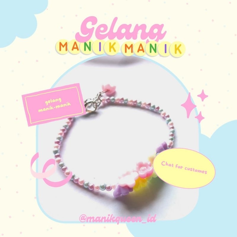 Gelang couple- Gelang manik- Gelang wanita- Gelang couple aesthetic- Gelang serut- Gelang manik mani