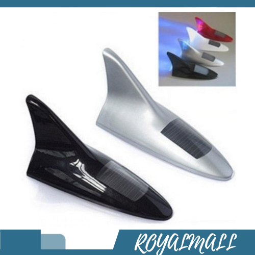Lampu Sirip Hiu Shark Fin Warning Light Car Solar Power 8 LED / Lampu Solar Tenaga Matahari Uv   Ang