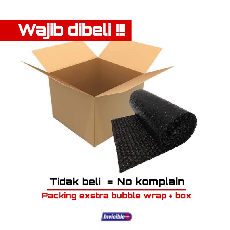 

exstra bubble wrap + double box
