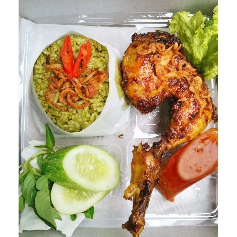 Nasi kotak enak/Nasi kotak ayam bakar/Nasi kotak ayam bakar kecap/Nasi kotak ayam bakar madu/Nasi ko