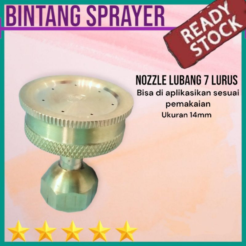 Nozzle spuyer lurus 7 lubang merk GL nozzle AC spuyer lubang 7