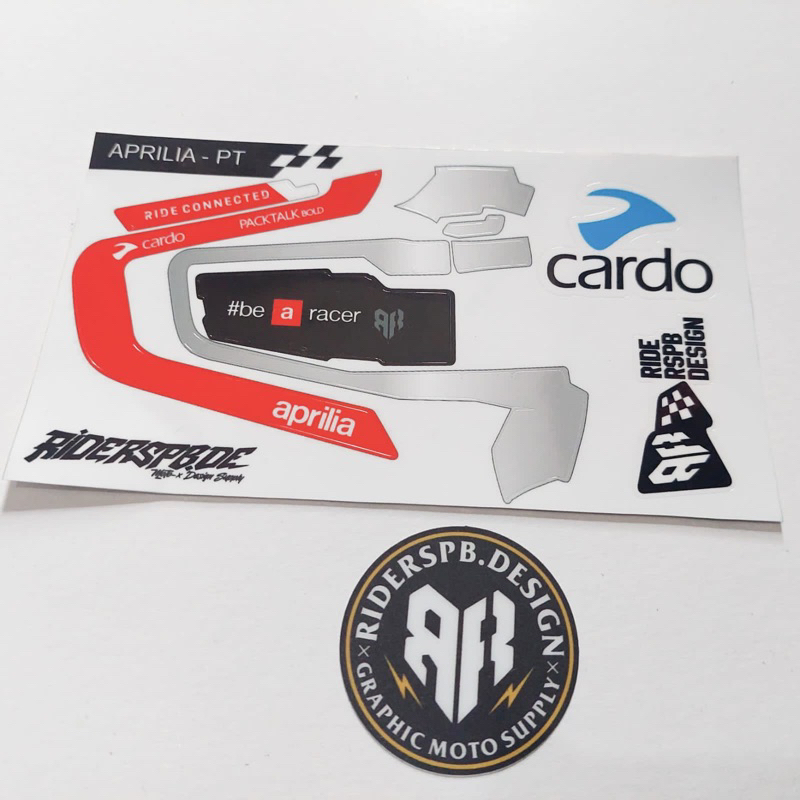 APRILIA PT - STICKER DECAL SKINCOVER GARSKIN CARDO PACTALK BOLD