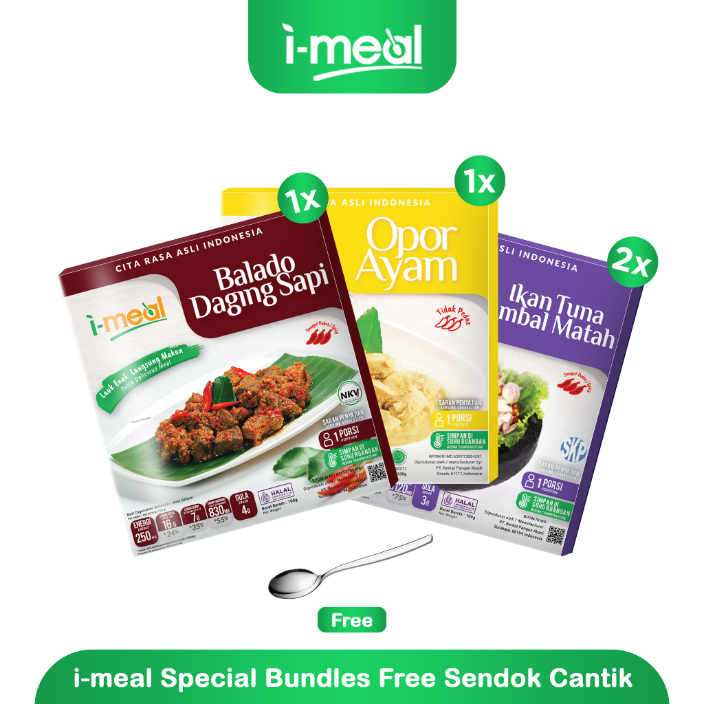 

Special 1 - Imeal Special Bundles Free Sendok Cantik