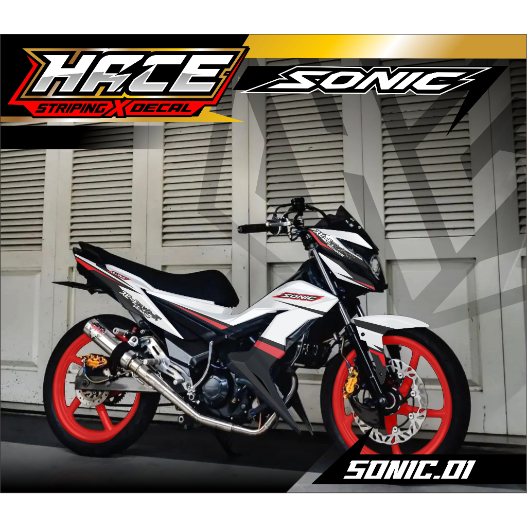 STICKER DECAL SONIC - DECAL SONIC PREMIUM SN.01