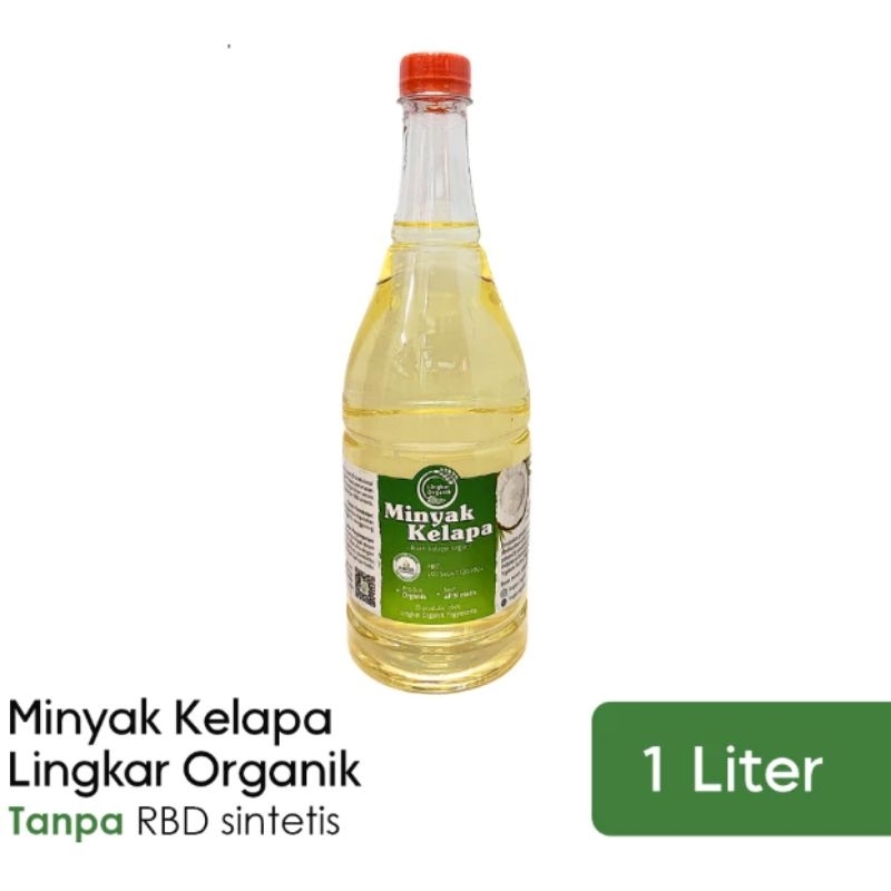 

Lingkar Organik Coconut Oil 1L / Minyak kelapa organik / Minyak Goreng Kelapa VCO