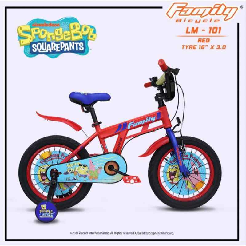 Sepeda Anak Spongebob Squarepants BMX Family 16 inch LM 101
