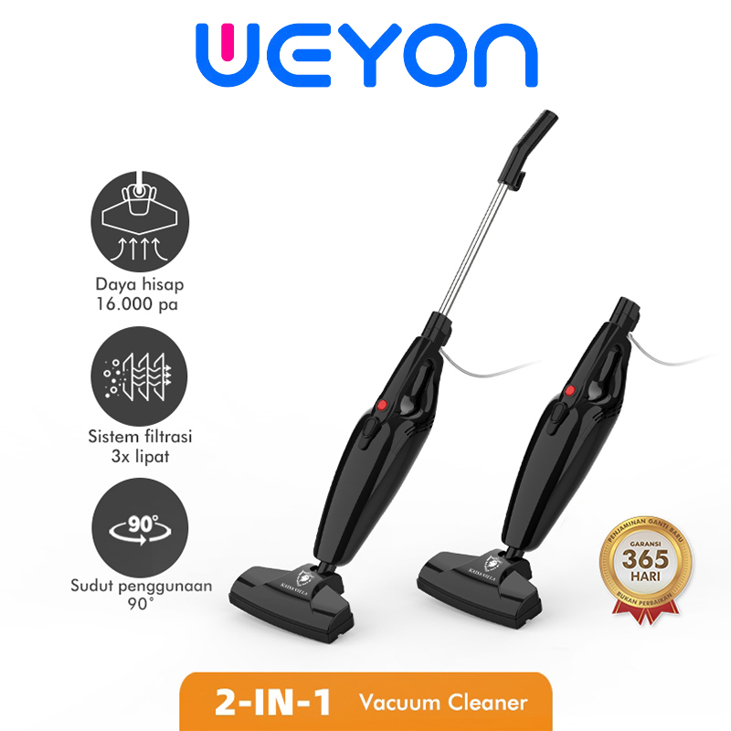 WEYON Vacum Cleaner 2 in 1 Penghapusan tungau Pengisian tanpa kabel Penyedot Debu