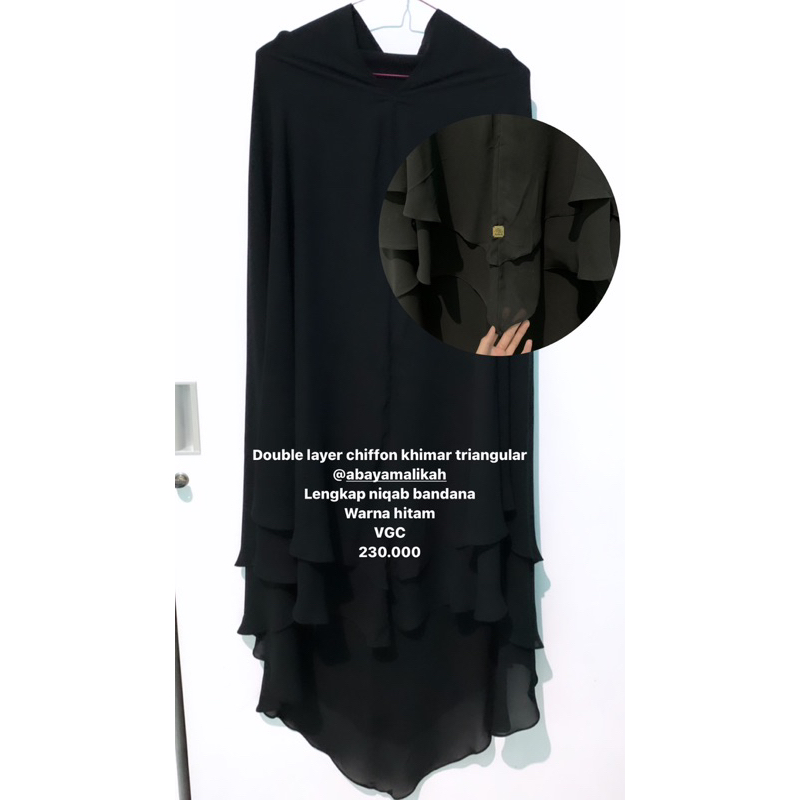 KHIMAR CHIFFON TRIANGULAR MALIKAH