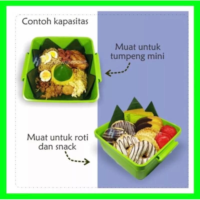 NEW RANTANG SUSUN 2 / RANTANG CHELZY SUSUN 2 / RANTANG BERKAT / RANTANG PLASTIK / RANTANG KOTAK