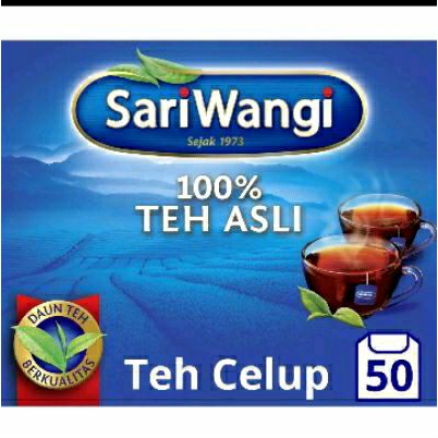 

**Kampung.distro** SARIWANGI 100% Teh Asli Teh Celup isi 50