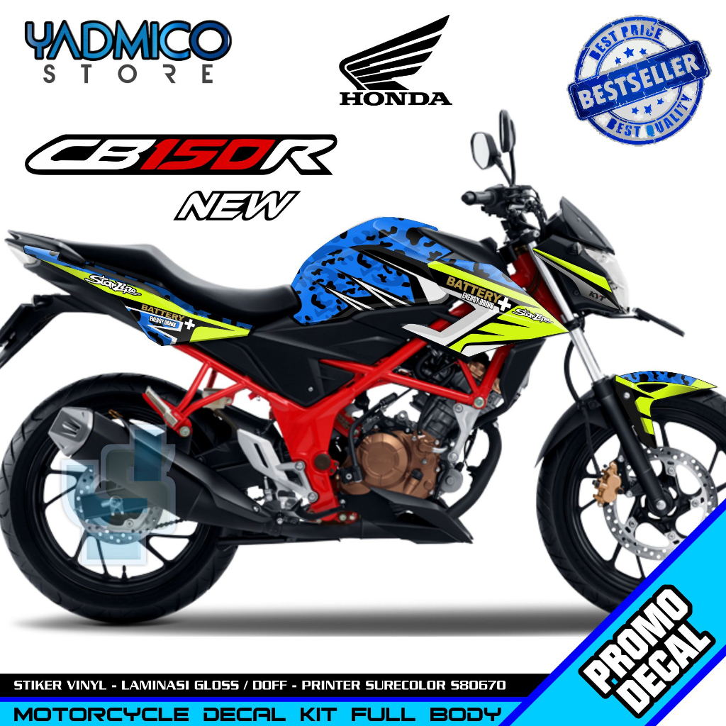 Decal CB 150R New 2019 Full Body - Stiker Motor CB150R New Full Body - Dekal CB 150 R New Full Body 