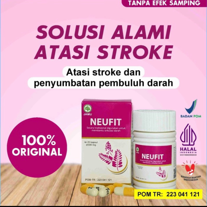 Obat Pencegah dan Pengobatan Stroke NEUFIT isi 30 Kapsul