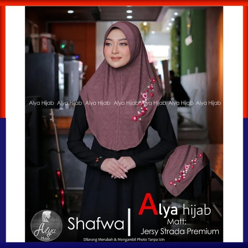 ❤ NAJMA ❤ Jilbab Instan SHAFWA ORI ALYA HIJAB Hijab Khimar Kerudung Bergo JILBAB BERGO INSTAN PET AN