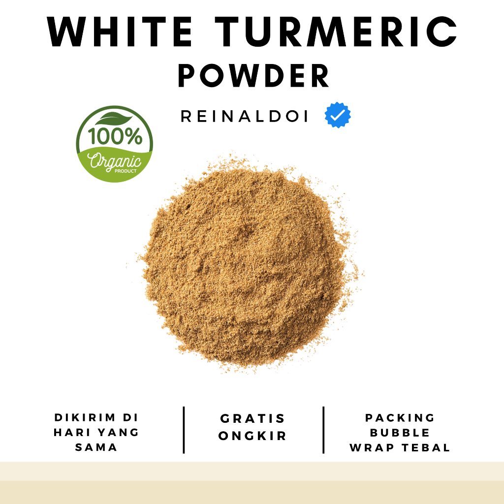 

Kunyit Putih Bubuk White Turmeric Powder Rempah 100 GR