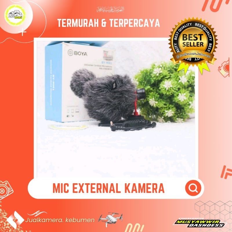 MICROPHONE BOYA BY VM01 CONDENSER MIC KAMERA DSLR MIRRORLESS