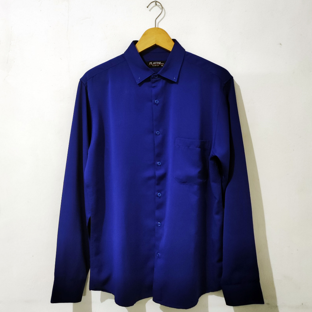 Kemeja Pria Lengan Panjang Kemeja Kerja Formal PLATINI Original Slim Fit