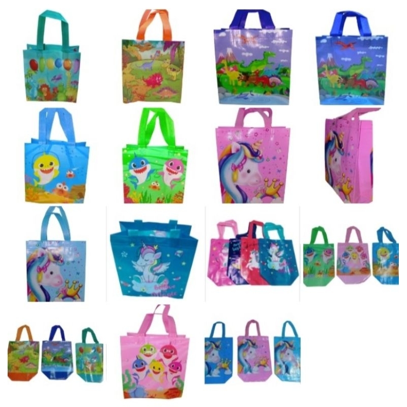 

tas bingkisan ulang tahun motif karakter