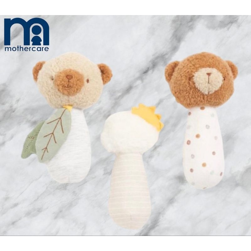 preloved Mainanan Rattle bear mothercare 1set 3pcs