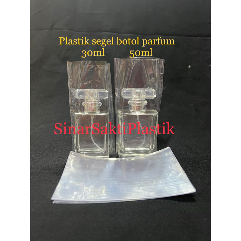 Plastik segel botol parfum chanel 30ml 50ml / plastik shrink wrap