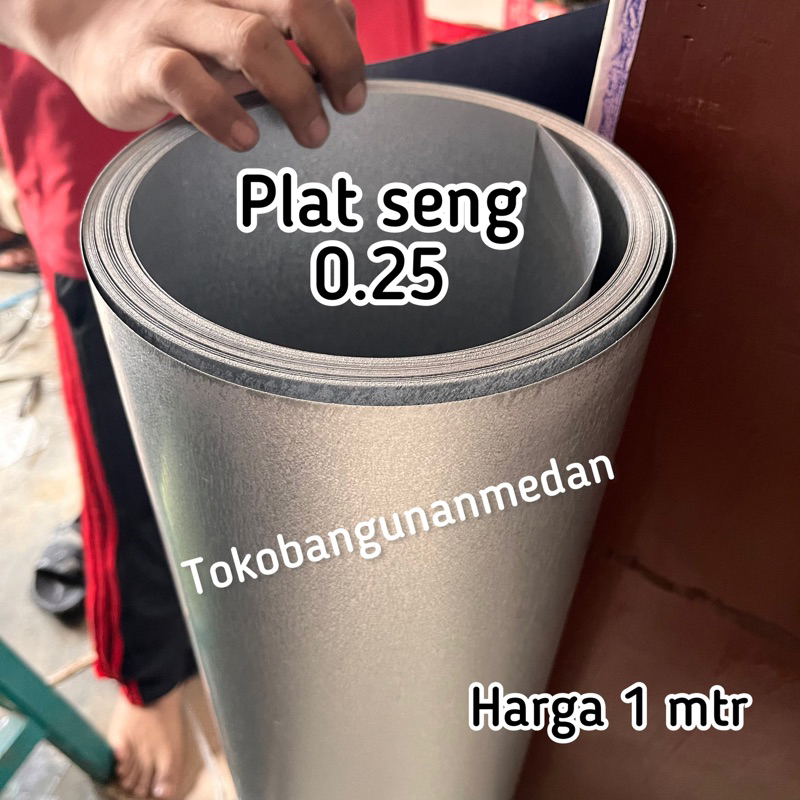 Per meter - Seng Plat Galvalum Silver 550 Tebal 0.25