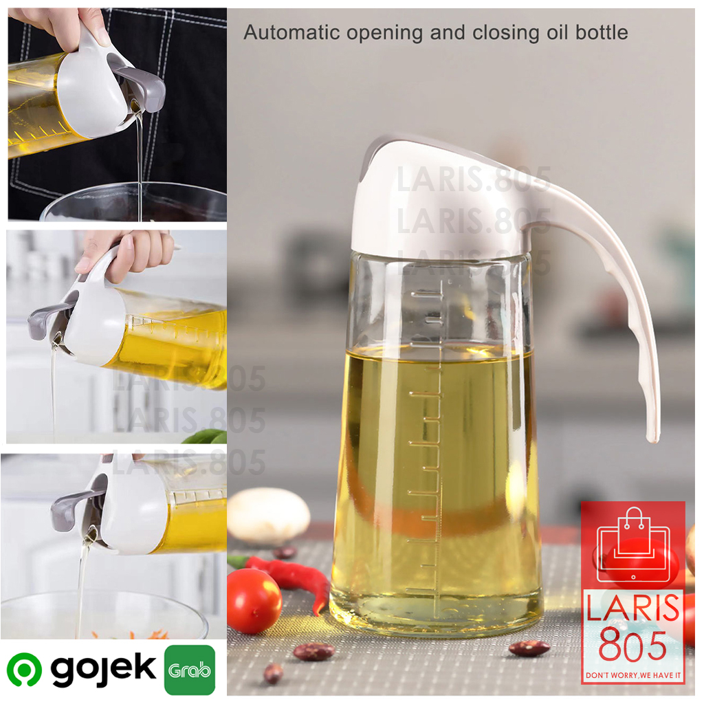 Botol Minyak Kaca 630ml / Botol Minyak Goreng / Tempat Minyak Kaca / OIL POT