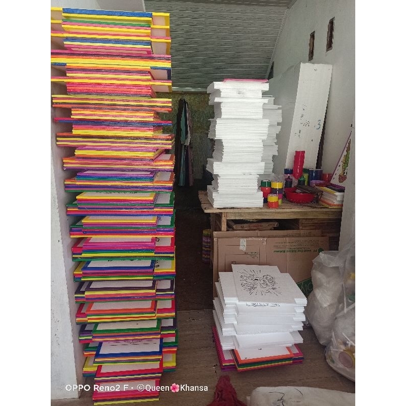

paket 50 pcs styrofoam size 30x40 Lis lakban/cat