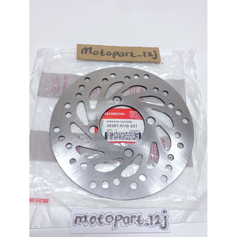 Piringan Cakram Depan (KVB) Honda Beat Scoopy Vario asli Ori Sunstar