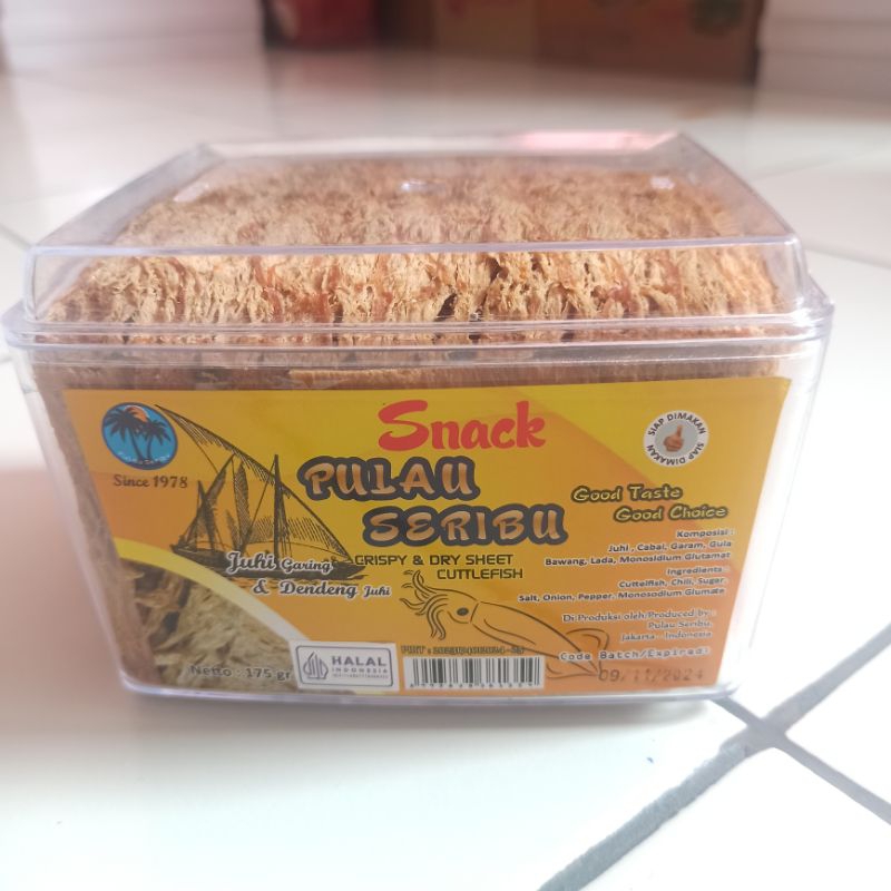 

Pulau Seribu Snack Juhi Garing Dan Dendeng Juhi Snack Sotong