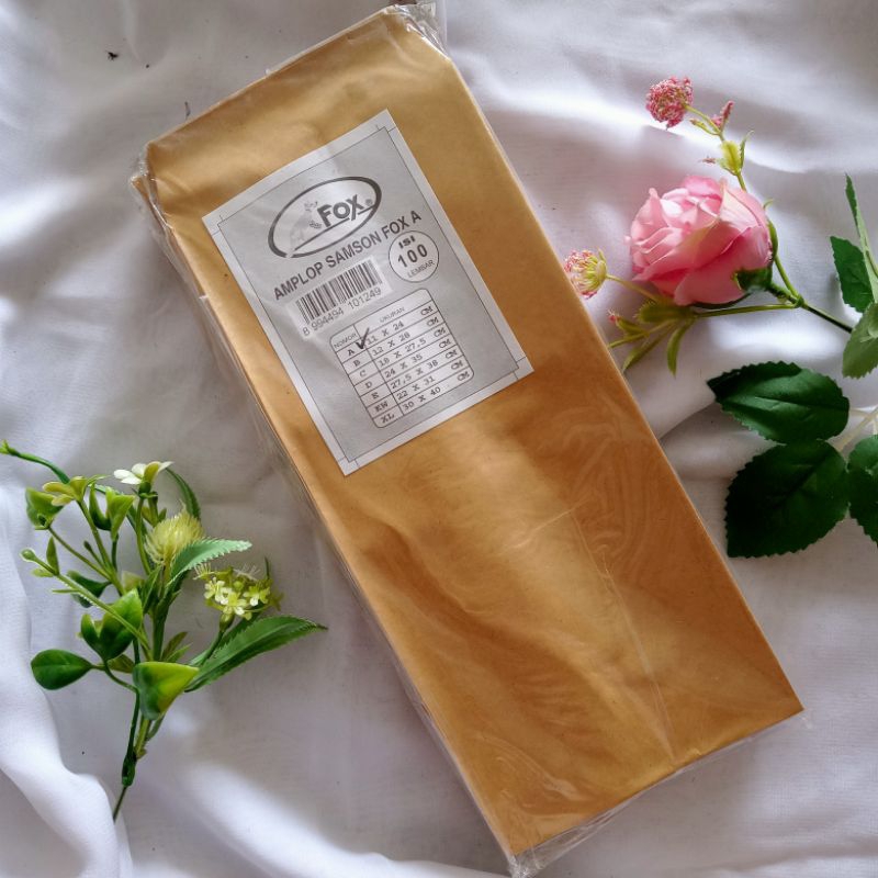 

[CUCI GUDANG/OBRAL] AMPLOP SAMSON FOX A ISI 100 LEMBAR COKLAT