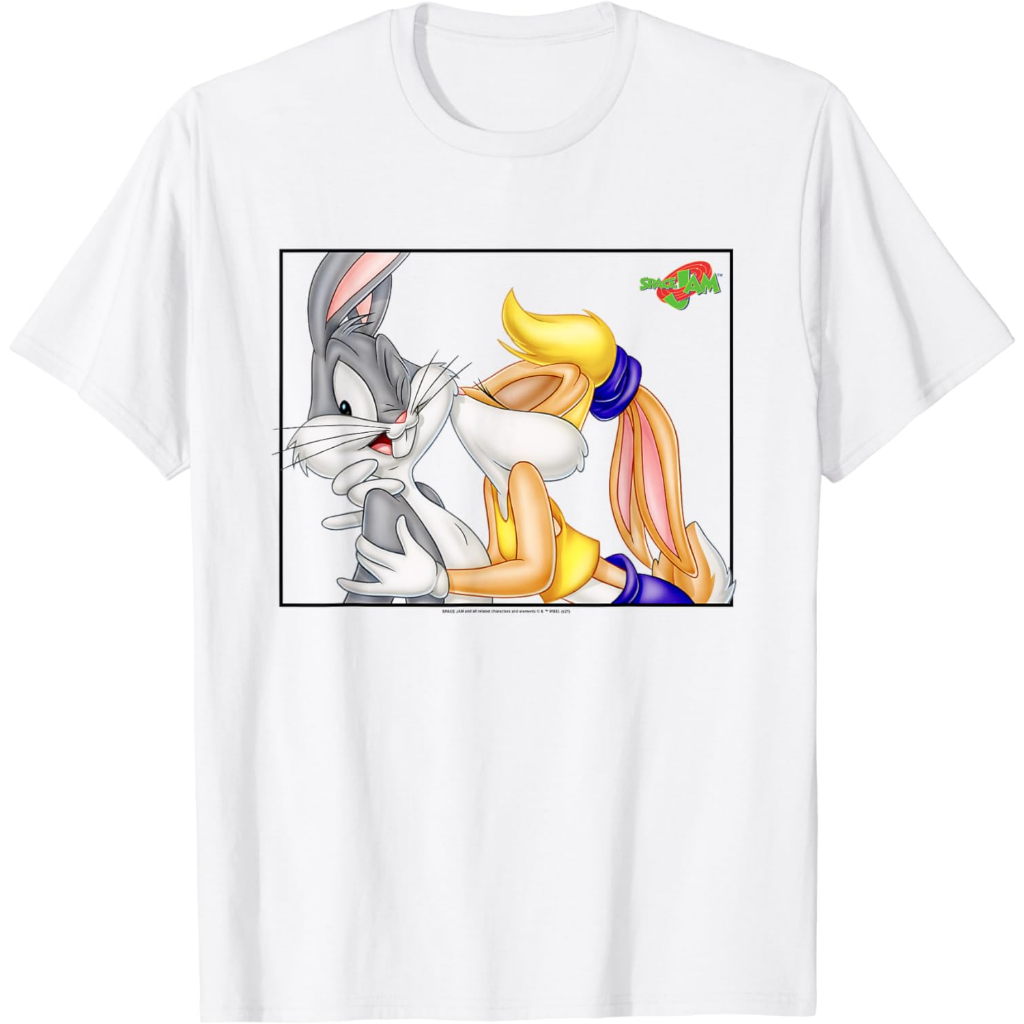 Baju kaos distro Space Jam Kiss T-Shirt