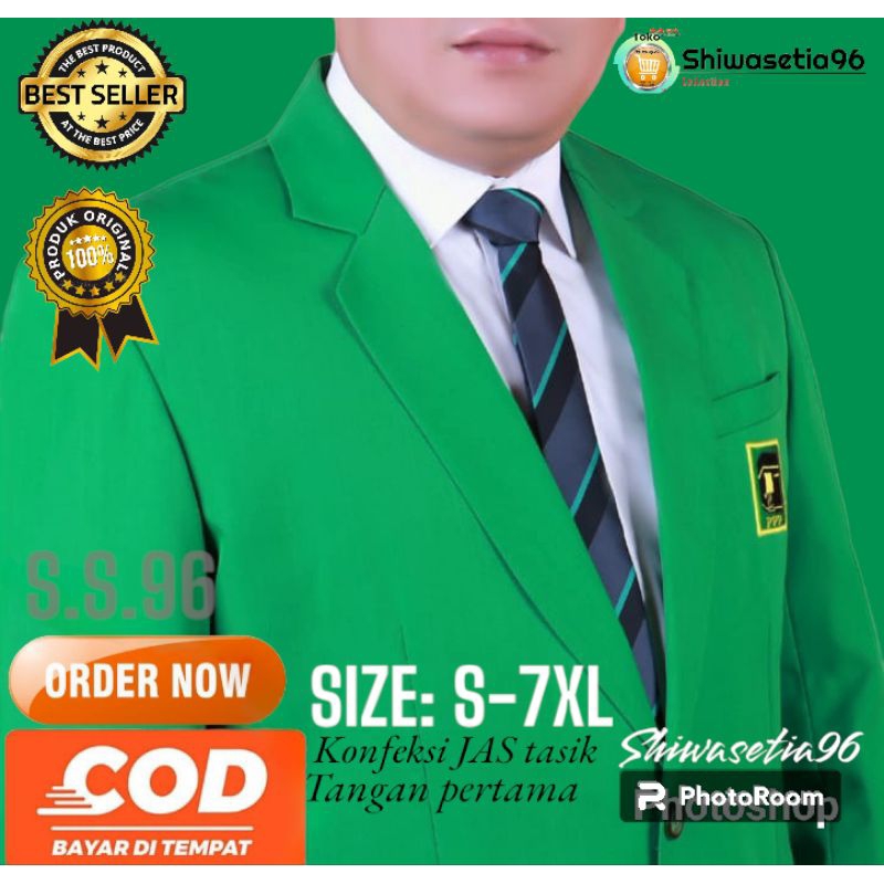 Blazer Partai PPP/Jas Partai PPP Size: XS-7XL/Jas Formal Seragam|(Sudah Termasuk Logo)