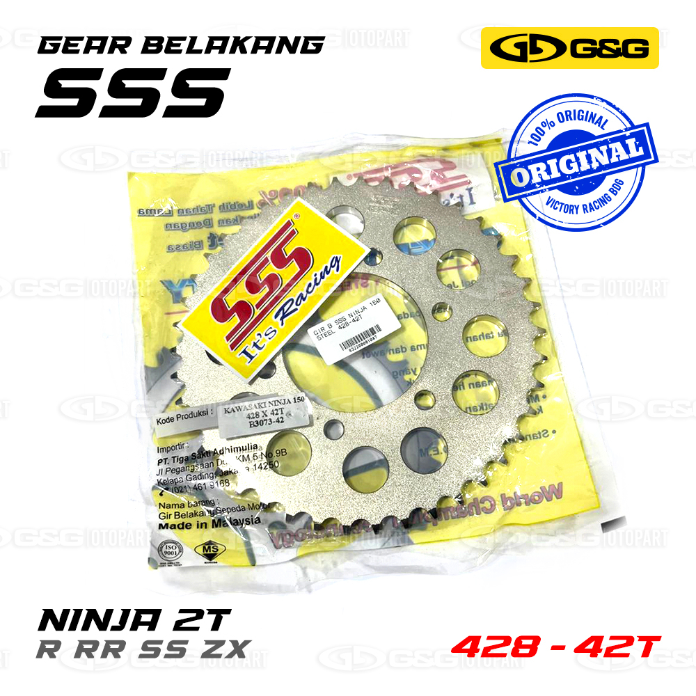 Gir Gear Belakang SSS 41 42 43 428 NINJA 150 R / RR / SS / ZX