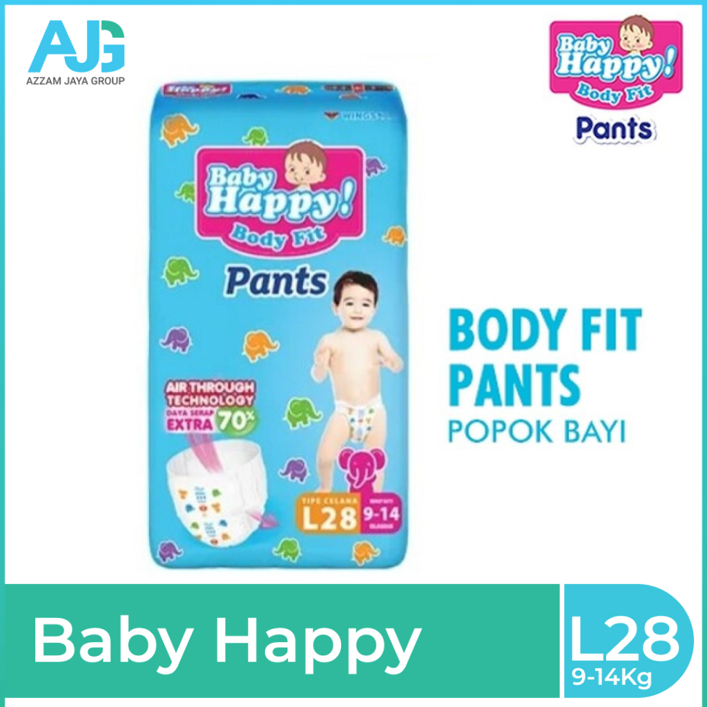 Baby Happy Popok Bayi Body Fit Pants M32/ L20 / L28 / XL26