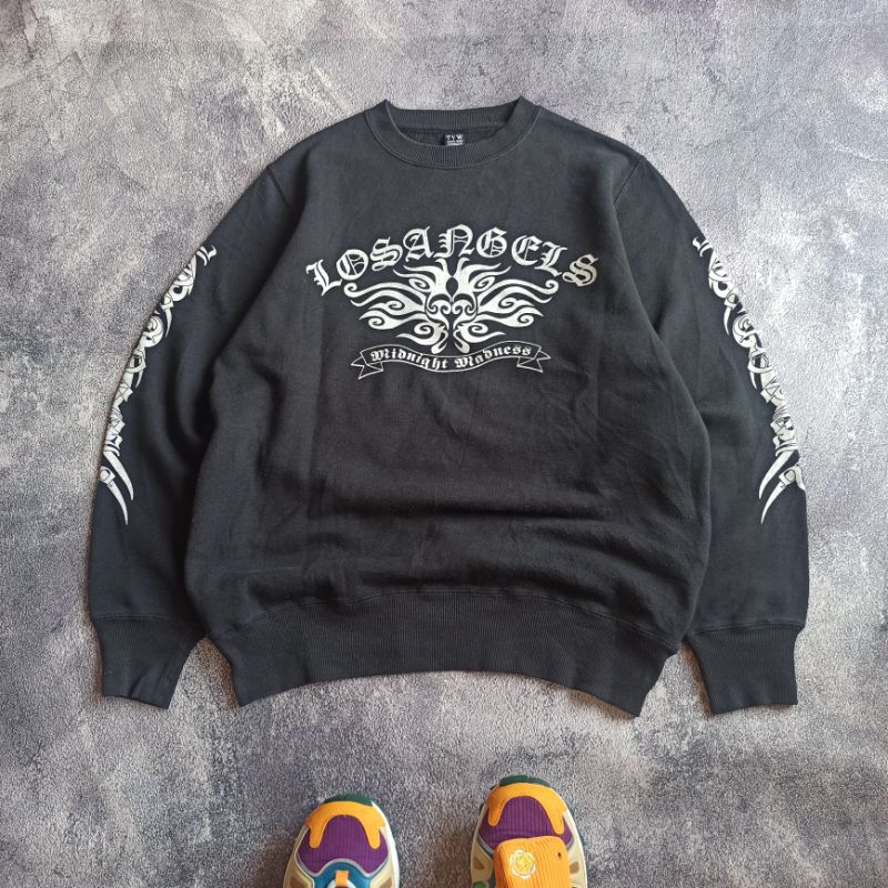 "TVW VINTAGE MIDNIGHT MADNESS CREWNECK - BLACK, SIZE ON TAG L"