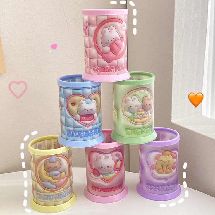 

[ORGM] *NATAL* Alat Tulis Kantor Tempat Penyimpanan Pena Organiser Tempat Pensil Pena Lucu Lipat