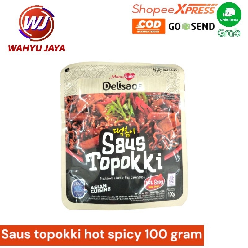 

Delisaos saos topokki hot spicy 100 gram