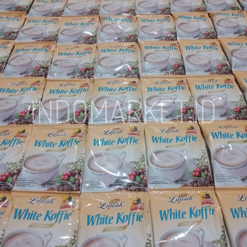 

INDOMARKET.ID / Luwak white koffie original sachet isi 10/Kopi luwak/White koffie