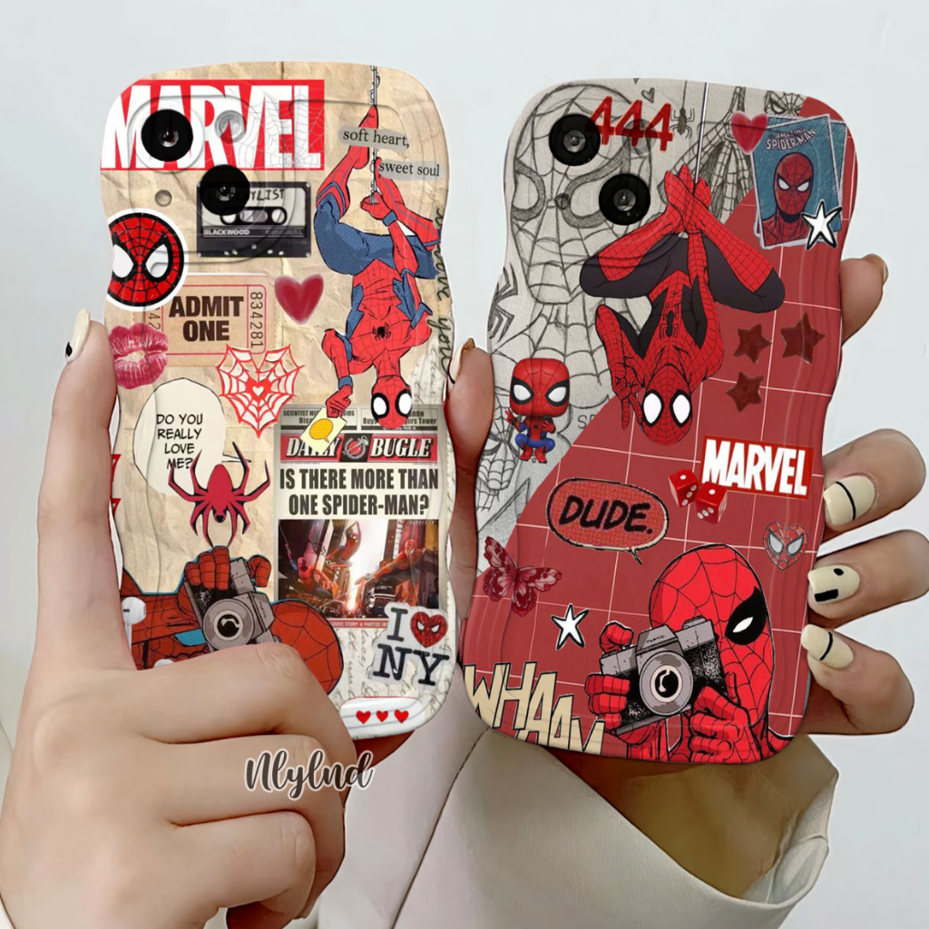 Casing Gelombang Marvel Tipe Hp Samsung A14 A53 A24 A32 A52 A10S A21S A22 4G A10 A20 A20S A04S A04 A