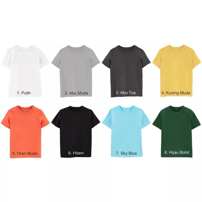 KAOS POLOS / KAOS POLOS COMBED 30S / KAOS COMBED 30S