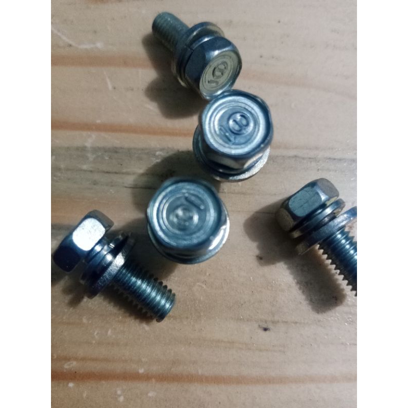 baut mobil dobel ring m6x16 original