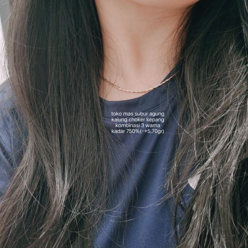 kalung dan liontin dan choker mas 750 dan 700 nagita  mas tua