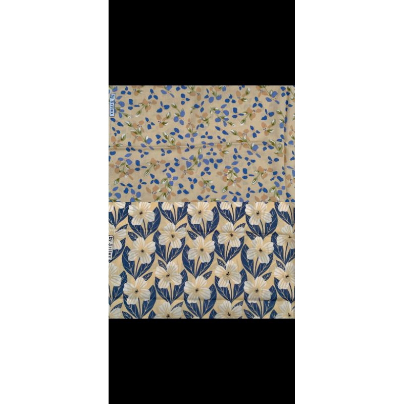 bahan kain katun rayon motiv premium uniqlo viscose mukena gamis tunik oneset