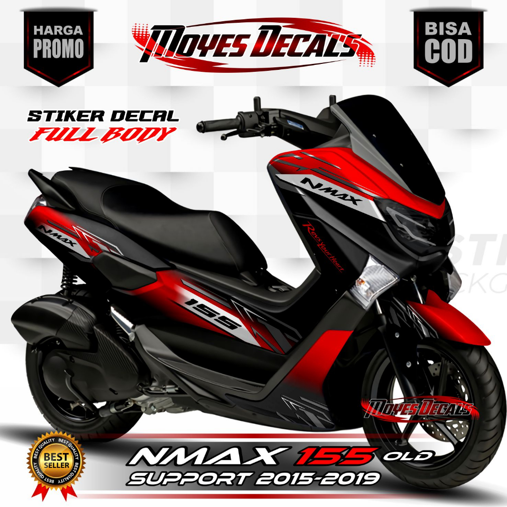 Decal Yamaha NMAX 155 OLD 2015 - 2019 //Stiker Decal Yamaha NMAX155 OLD Fullbody keren