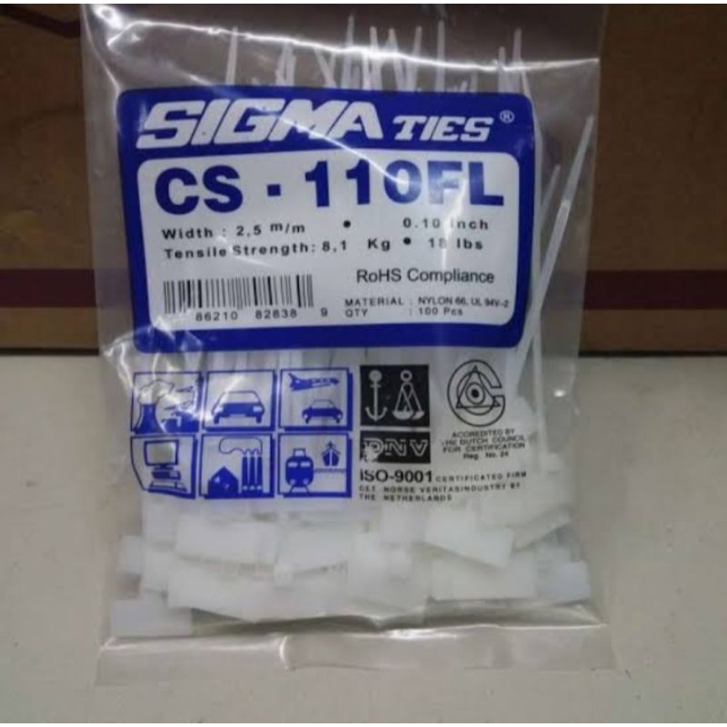 

kabel ties label marker CS-110FL ties bendera/ties capung cs110fl sigma