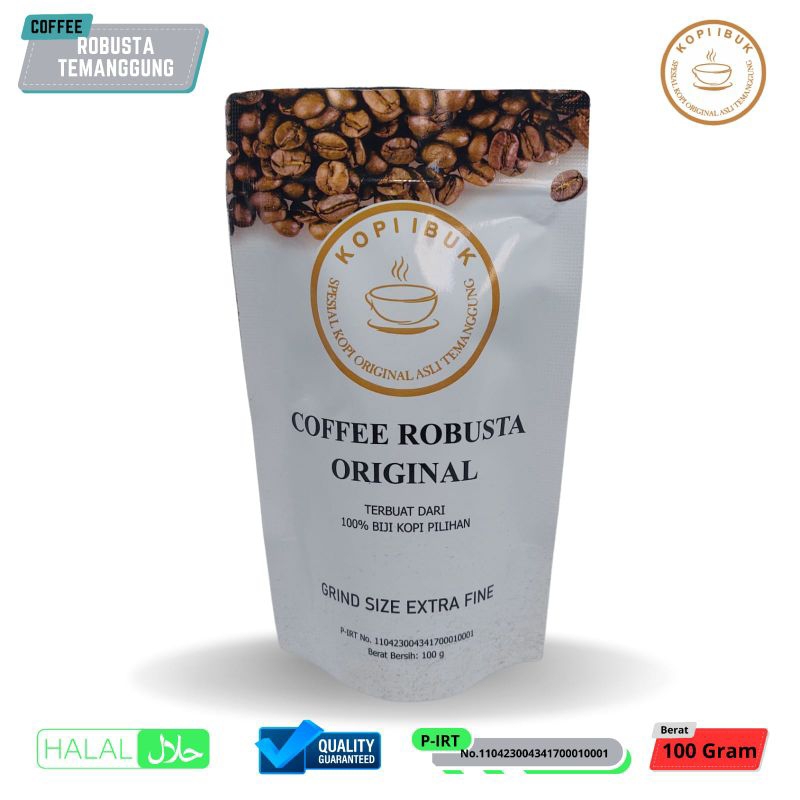 

Kopi Robusta Asli Temanggung Original Kopi Bubuk Murni 100 gram