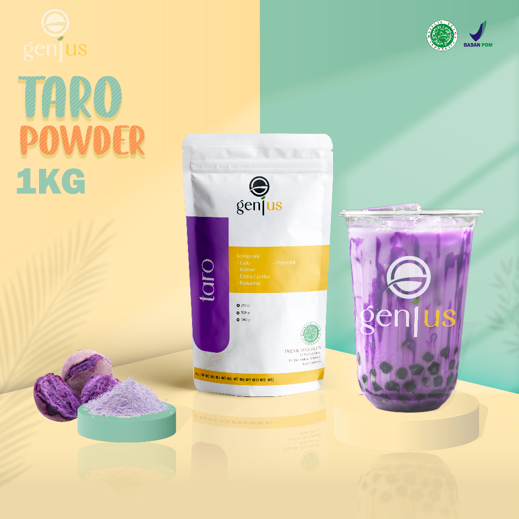 

BUBUK MINUMAN RASA TARO 1KG SERBUK MINUMAN KEKINIAN MINUMAN BUBUK BUBBLE DRINK